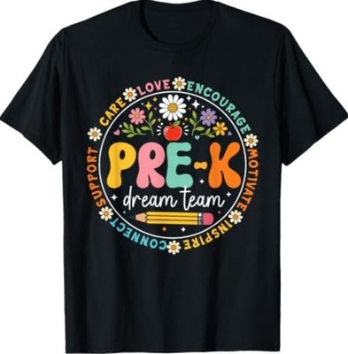 Pre-K Teacher Team Back to School Kindergarten Preschool T-Shirt
