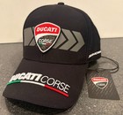 Ducati Corse Desmosedici MotoGP Motorcycle Racing black snap back Cap Hat NEW