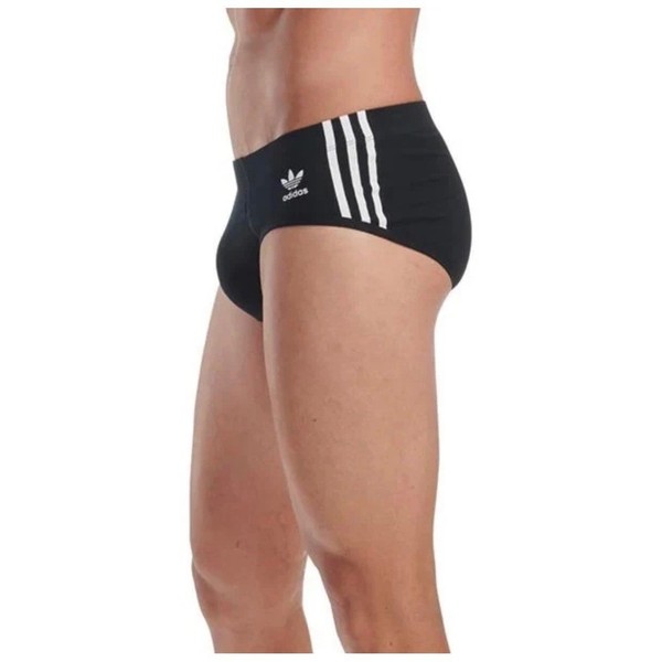 Paquete de 3 Bóxers Adidas Comfort Flex de Algodón con 3 Rayas, Negro, Talla Mediana 32-34 5