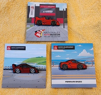 Leen  Customs Ferrari Lot Of 3 RED F50 Enzo F40 All Sold Out RARE