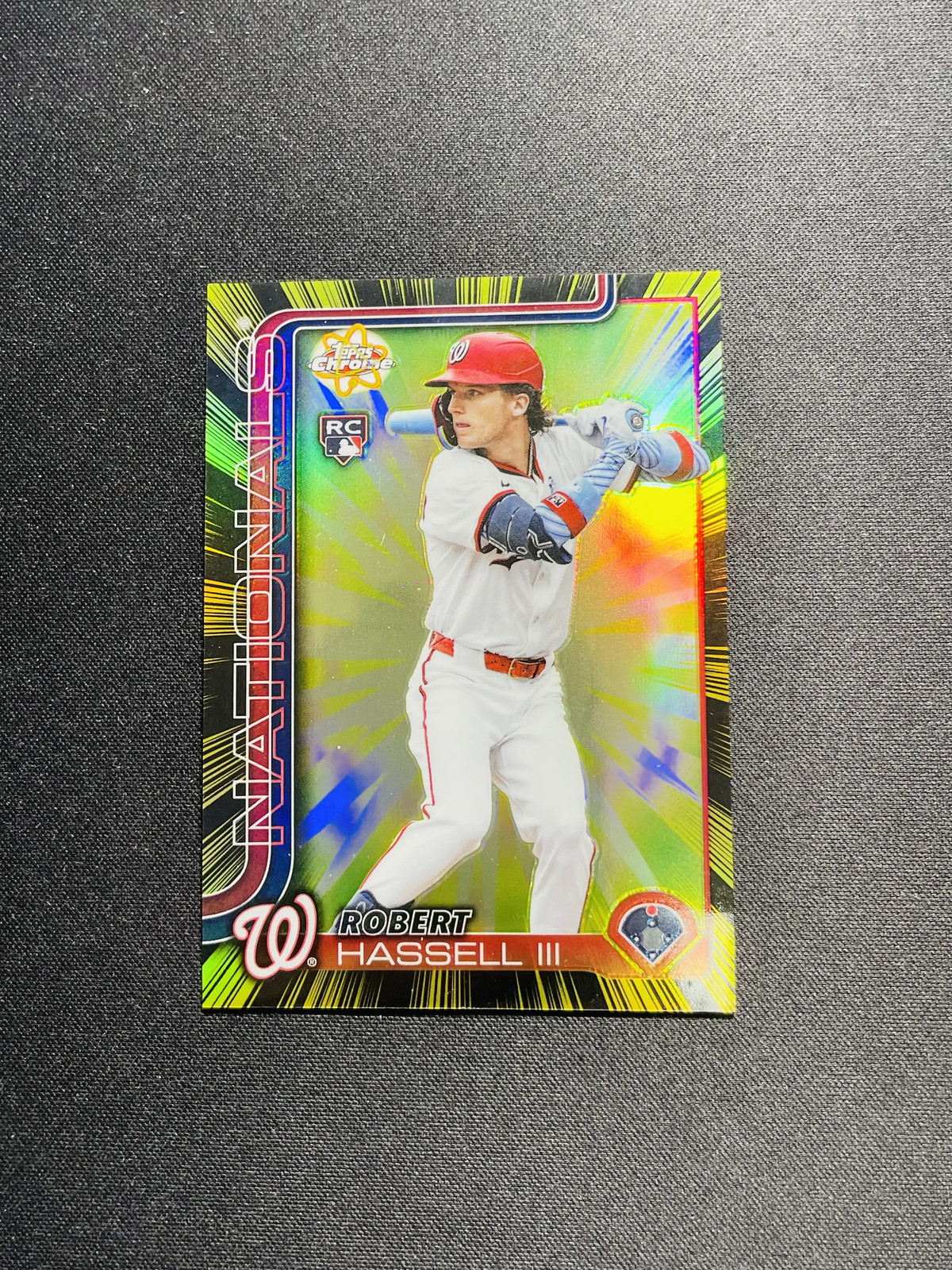 2025 Topps Chrome Update Robert Hassell III Radiating Rookie #RR-35 RC SP SW15