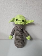 Handmade Crochet Baby Yoda Plush Amigurumi Cottagecore Star Wars Mandalorian