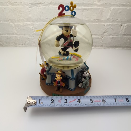 Raro mappamondo di neve musicale Disney Store 2000 Topolino Millennio - da collezione - Foto 14 di 19