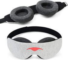 Manta Slim Sleep Mask Ultra-Light Blackout Eye Mask with Adjustable Eye Cups,