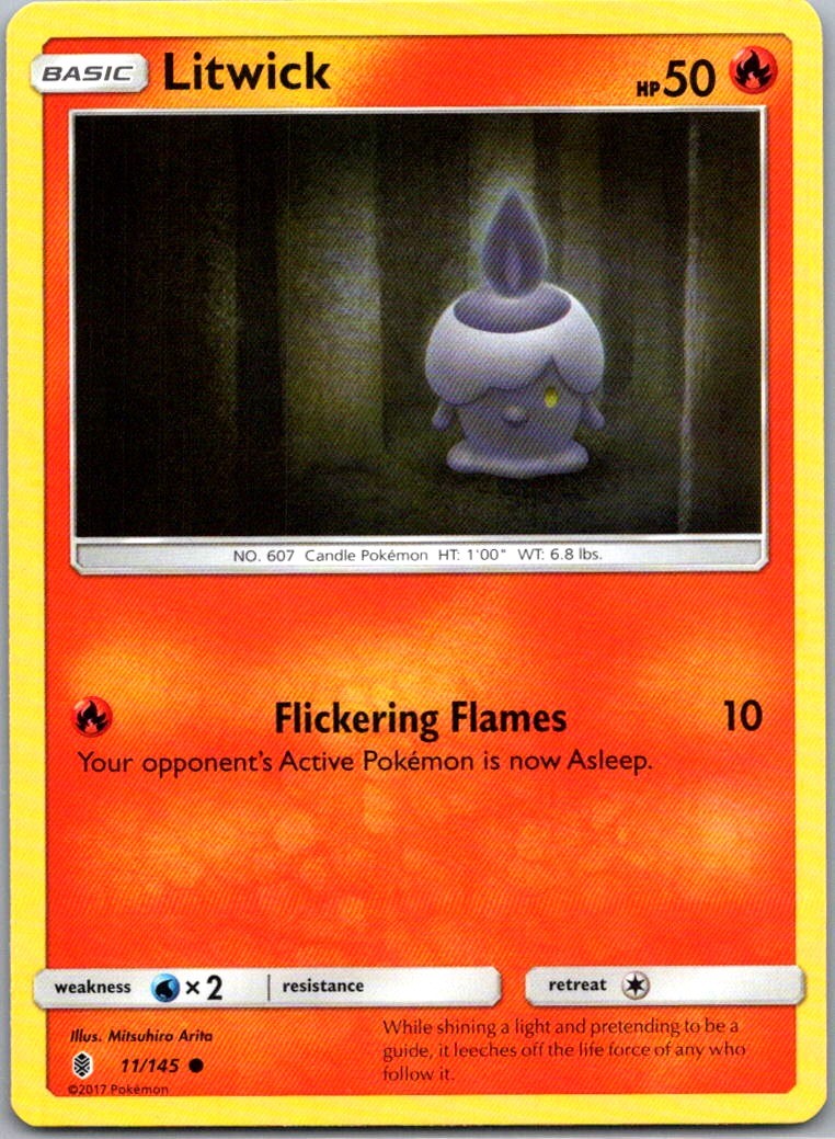 Litwick 11/145 SM - Guardians Rising Common Normal NM