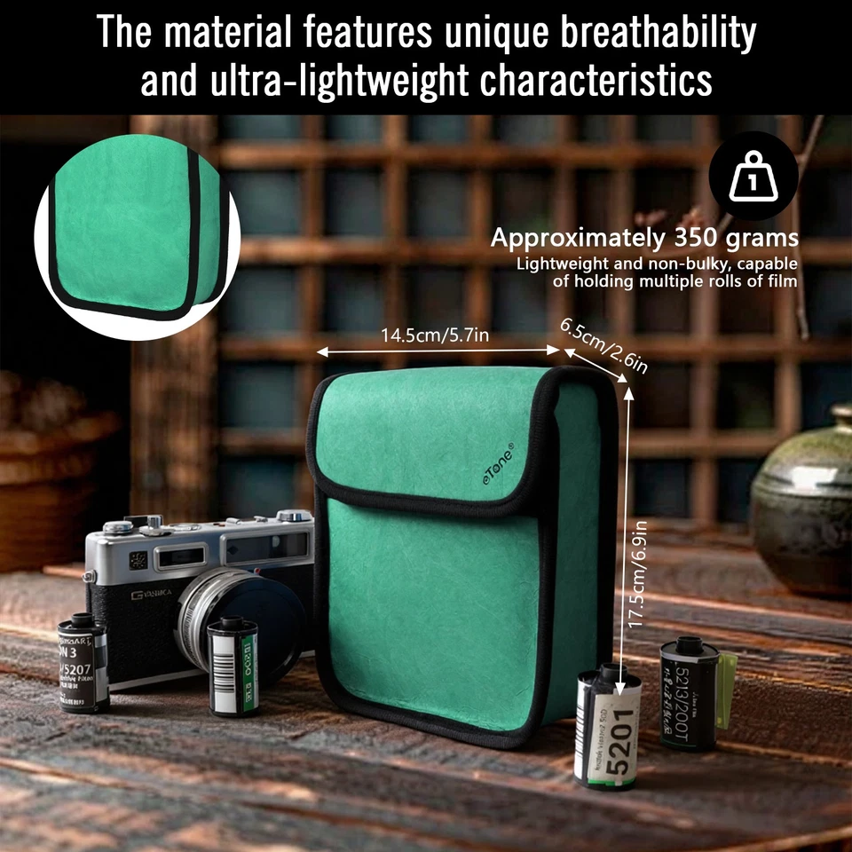 Bolsa de protección de lámina de plomo protectora anti-rayos X eTone para cámara 135 35 mm 120 4x5 Foto 2 de 4
