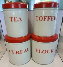 Tala Tin Kitchen Canister Set Made In England