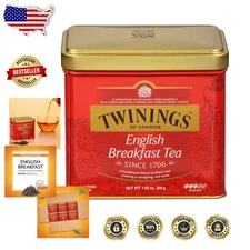 Finest Quality English Breakfast Tea 6x7oz - Caffeinated Loose Leaf Black Tea