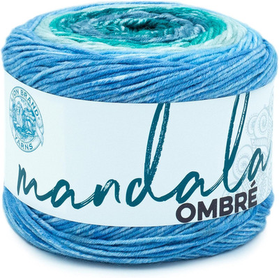 Lion Brand Garn, Mandala-Ombre, mehrfarbiges Garn zum Stricken, Häkeln und Baste