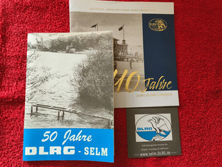 DLRG Festzeitschrift Selm pin Abzeichen Patch Rettungsschwimmen Spange Brosche