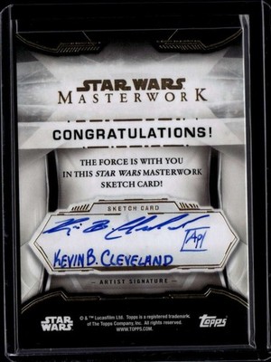 2019 Topps Star Wars Masterwork Sketches NNO Kevin B. Cleveland