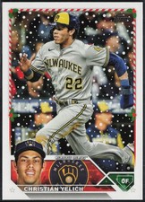 2023 Topps Holiday Christian Yelich #H164 Milwaukee Brewers