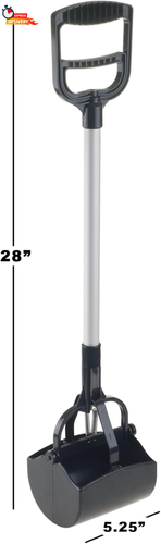 Pet Pooper Scooper - Cacca per Cani e Gatti in Plastica e Alluminio con Han Lungo - Foto 5 di 5