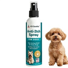 Pup Labs K9 Soothe Anti Itch Spray For Dogs With Aloe, Rose  Coconut, 4 FL OZ