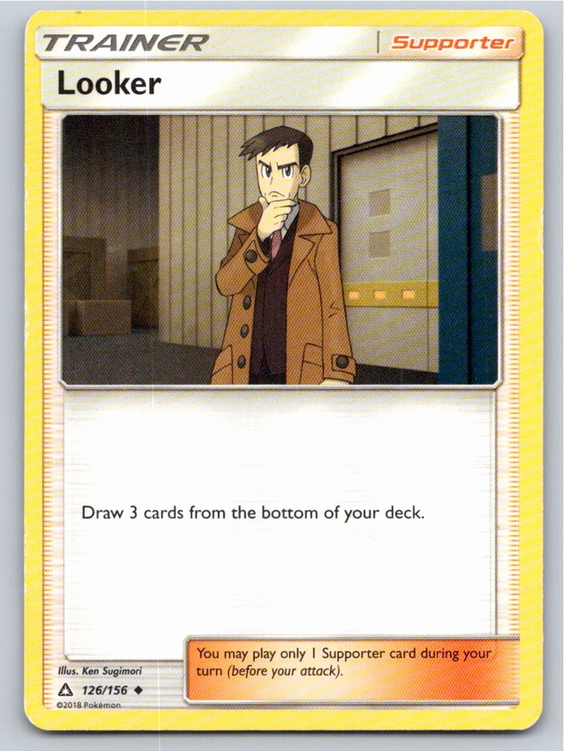 2018 POKEMON LOOKER ULTRA PRISM 126/156 UC LP A80232 FREE S&H