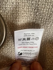 Dunelm Jennings Natural Thermal Eyelet Curtains - 228x228cm (90x90 inches)