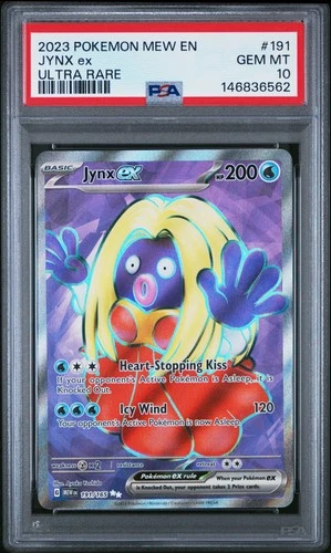 2023 POKEMON MEW EN-151 ULTRA RARE #191 JYNX EX PSA 10