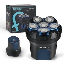 PRITECH Electric Head Shaver for Bald Men, 6 Floating Rotary Heads