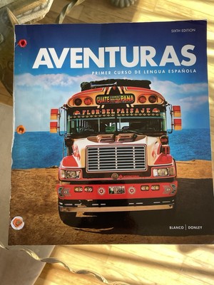 Aventuras 6th Edition Spanish Textbook - No Code