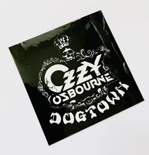 OZZY OSBOURNE DOGTOWN vintage sticker decal skateboard music heavy metal