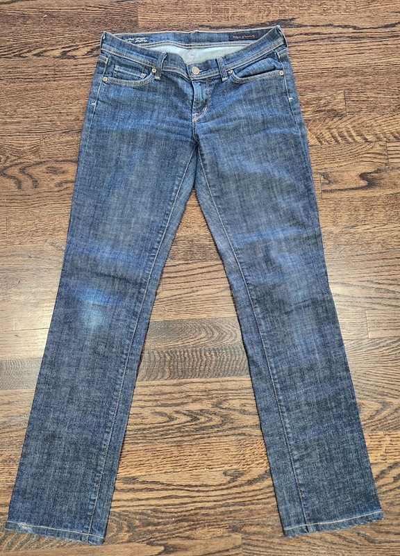 Citizens of Humanity Jeans Womens 28 Ava Low Rise Straight Leg Denim Dark Wash