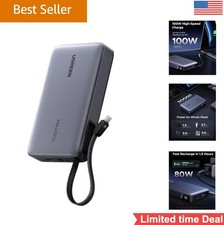 Power Bank 20000mAh 145W USB-C Portable Charger Laptop Dual Port Battery
