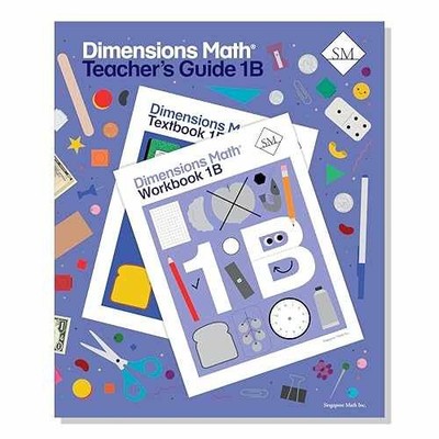 Dimensions Math Teacher's Guide 1B - Spiral-bound, by Singapore Math Inc. - Good