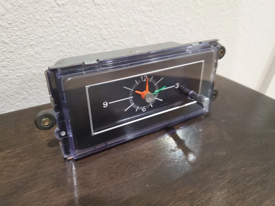 Restaurado 1971 1972 1973 Ford Mustang Mercury Cougar Consola Reloj Nuevo de Lote Antiguo Solenoide Foto 2 de 4