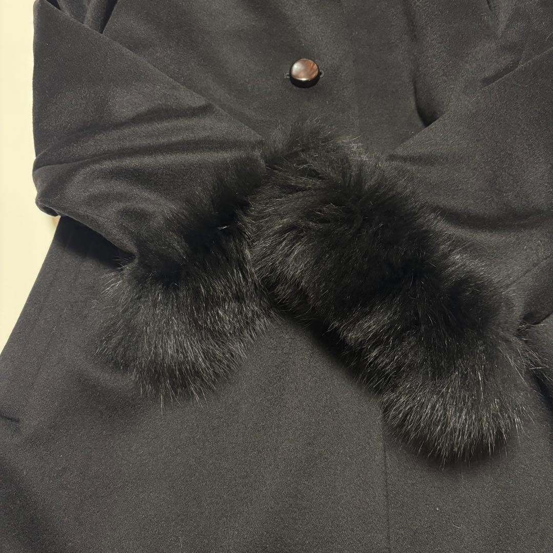 Level Sincere Command Long Coat 100 Cashmere with… - image 4