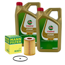 10L Castrol EDGE 5W30 M MB 229.51 + Ölfilter MANN HU 821 x für Mercedes Benz