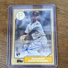 Topps 2022 Series 1 1987 Baseball Autographs RC Auto Roansy Contreras 87BA-RCO