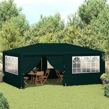 Gazebo Professionale con Pareti 4x6 m Verde 90 g/m²