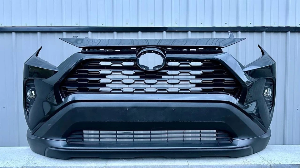 BLACK TOYOTA RAV4 RAV 4 FRONT BUMPER 2019 2020 2021 2022 2023 2024 - Image 4 of 4