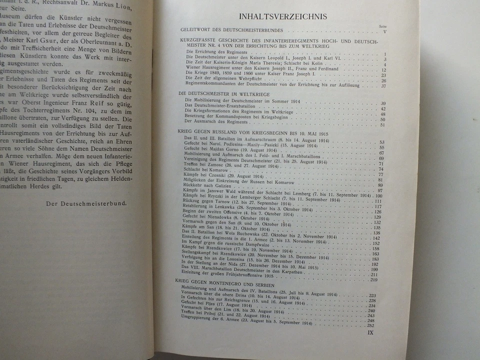 Die Deutschmeister; Infanterieregiments Hoch- und Deutschmeister Nr. 4 *1928* - Image 3 of 4