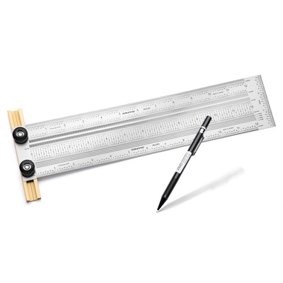 12'' Precision Marking T-Square, T Rule w/Pencil for Measuring, Scribing, Set...