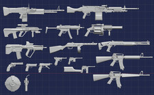 Action Figure - Toy Guns Collection 2 - 1:18,...