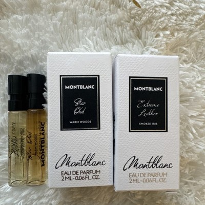 Montblanc Extreme Leather & Star Oud EDP Sample Spray 2ml /2pcs