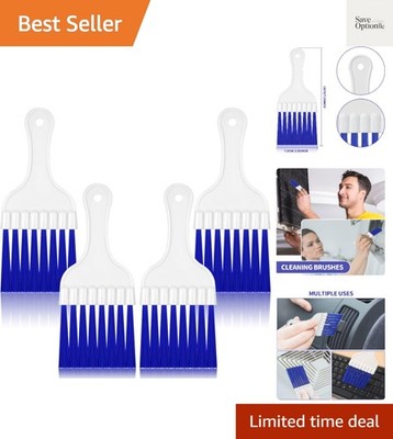 Compact 4-Pack Air Conditioner Cleaning Brushes - Stiff Bristles, Versatile Use