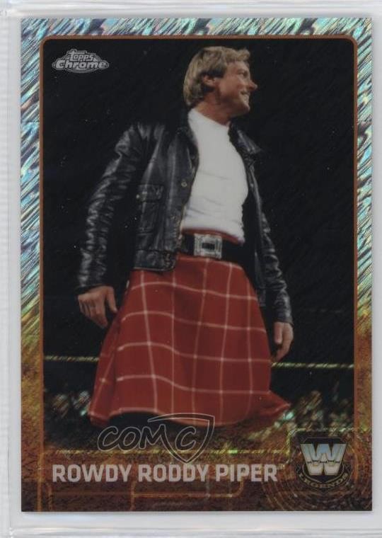 2015 Topps Chrome WWE Shimmer Refractor 3/10 Roddy Piper #88 8u9