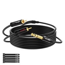 Kxable 1/4" to RCA Audio Cable 10FT, 6.35mm TRS to Dual RCA Stereo Audio Cabl...