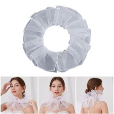 Women Ruff Collar Decorative Spread False Collar Lapel Victorian Tie Choker