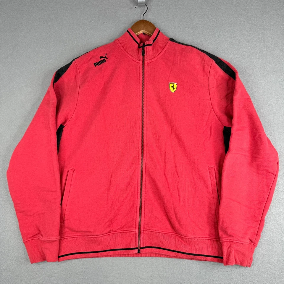 Chaqueta de Pista PUMA SCUDERIA FERRARI Para Hombre Grande Cremallera Completa Ropa de Calle Deportes Carreras Foto 3 de 4