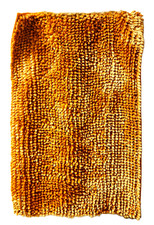 MUSTARD YELLOW PUMPKIN MICROFIBER POLYESTER SHAG RUG CARPET,FLOOR MAT -24"X36"