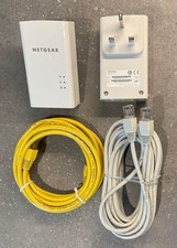 2X NETGEAR Powerline PL1000 Adapter - Used Very Good Condition Comes With Cables