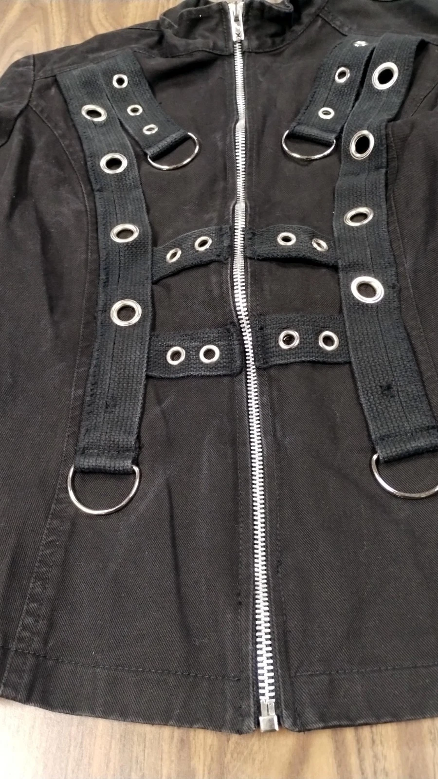 TRIPP NYC Vintage Full Zip Jacket Hot Topic Goth Punk  Rock Mens S |  Womens M image 3
