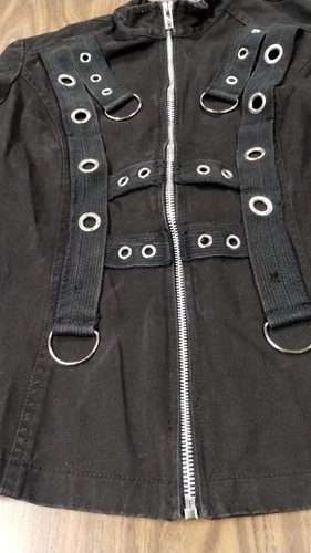 TRIPP NYC Vintage Full Zip Jacket Hot Topic Goth Punk  Rock Mens S |  Womens M image 3