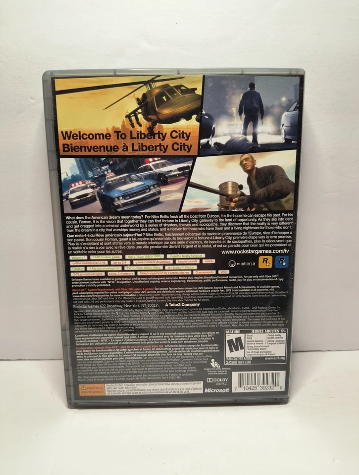 GTA IV – Platinum Hits Edition (CIB + Map, Xbox 360, Tested) - Image 2 of 4