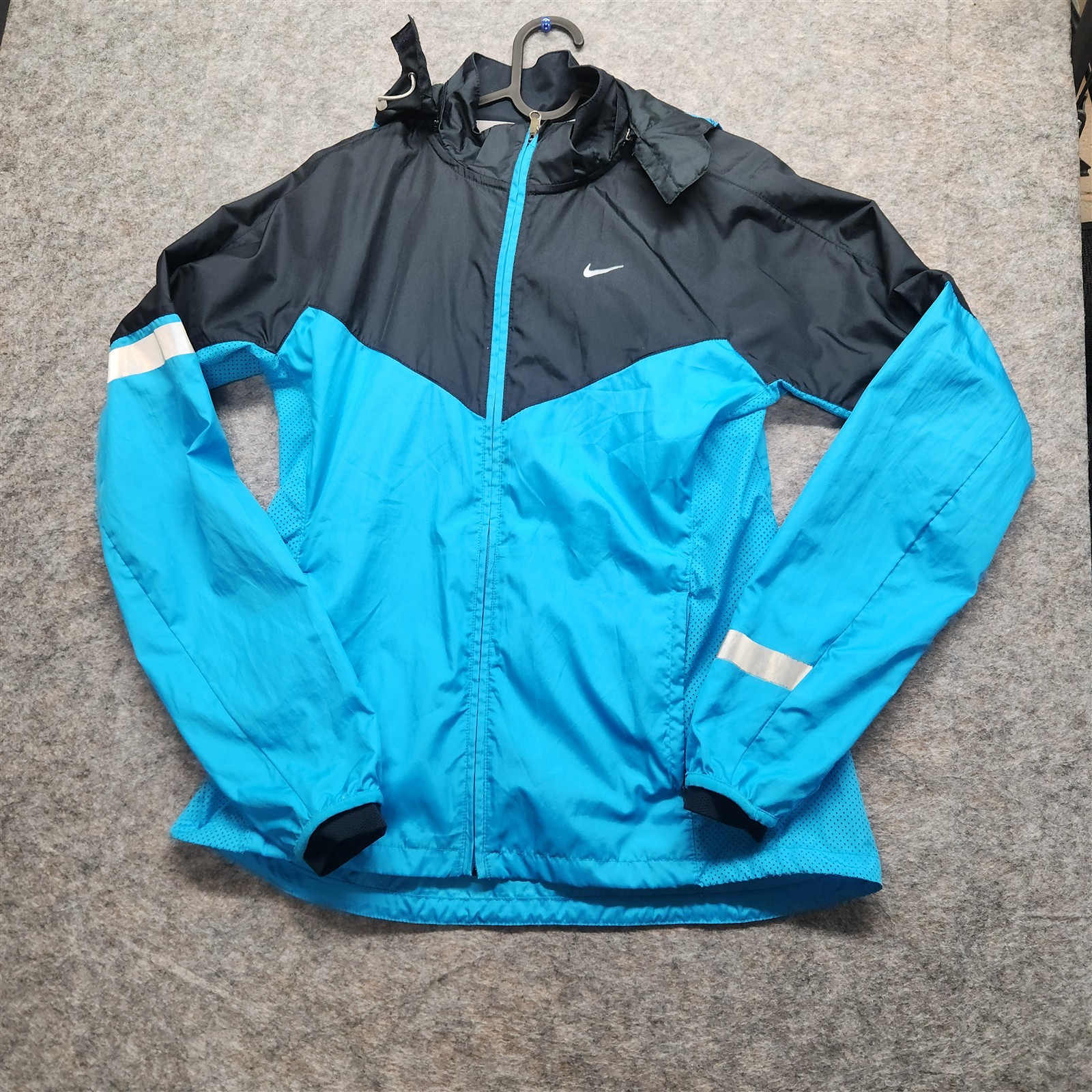 Nike Vapor Women's Running Jacket Blue/Black 465557-417 Sz Medium M