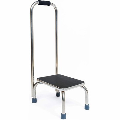 BodyMed Heavy-Duty Foot Step Stool with Handle and Non-Slip Rubber Platform for