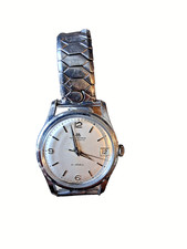 1960s vintage Bucherer mens stainless steel 21 jewels. Works well!